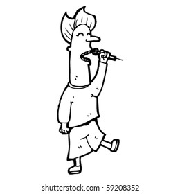 Sängerkartoon