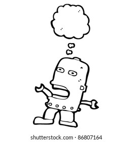 singing robot cartoon