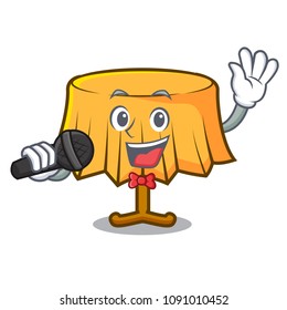 Singing table cloth mascot cartoon