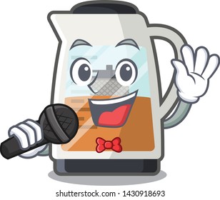 Singing tea maker is served in cartoon bottle