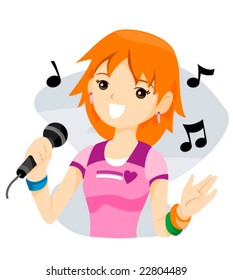 Singing Vector Stock Vector (Royalty Free) 22804489 | Shutterstock