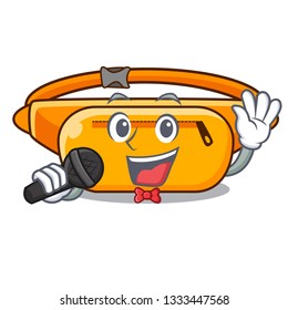 Singing waist bag the shape funny characters