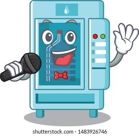 Singing Water Vending Machine Isolated The Cartoon