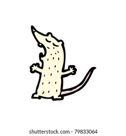 Zeichentrickfilm mit weißer Maus