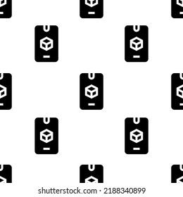 Single 3d pattern. 3d concept. filled trendy Vector seamless Pattern, background, wallpaper