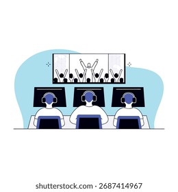 A single, abstract geometric design element presented clearly on a clean white background. This graphic is versatile for various design applications.