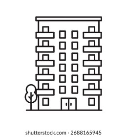 A single abstract geometric shape icon with red, blue, and green elements, presented in isolation on a clean white background.