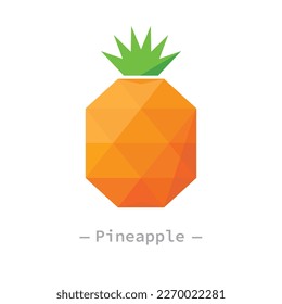 Einzelne abstrakte geometrische flache Designgrafik. Einfache kreative, gesunde Fruchtschnittstellen-Elemente für das app-Symbol-Logo auf ux-Webbanner einzeln auf weißem Hintergrund, ohne Farbverläufe