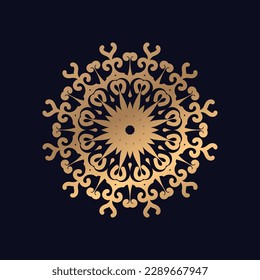Resumen único Fondo de diseño Mandala dorada