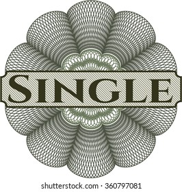 Single abstract linear rosette