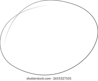 A single abstract oval shape with a light, textured appearance, presented.