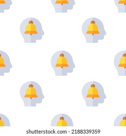 Single alert pattern. alert concept. flat trendy Vector seamless Pattern, background, wallpaper