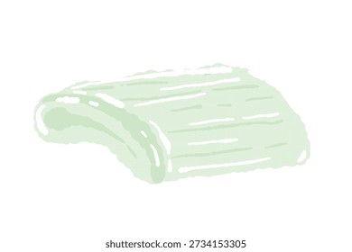 Vector de cubo de gel de aloe vera único