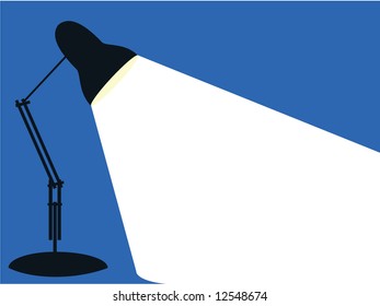 Single angle poise lamp ina simple graphic style