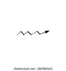Einfaches Element im Doodle Business Set. Handgezeichnete Vektorgrafik.