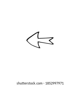 Einfaches Element im Doodle Business Set. Handgezeichnete Vektorgrafik.