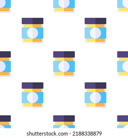 Single baby food pattern. baby food concept. flat trendy Vector seamless Pattern, background, wallpaper
