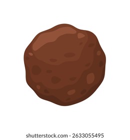 Solo albóndigas al horno aisladas sobre fondo blanco