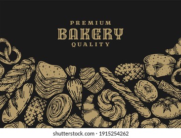 single banner of bakery in vintage design.