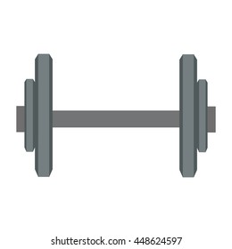 single barbell icon