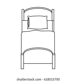 single bed icon