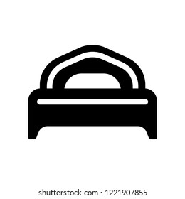 Single bed icon. Trendy Single bed logo concept on white background from Hotel and Restaurant collection. Suitable for use on web apps, mobile apps and print media.