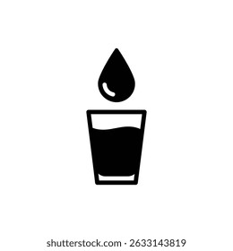 Single Beverage Drop in Glass for Refreshing Drink Effect