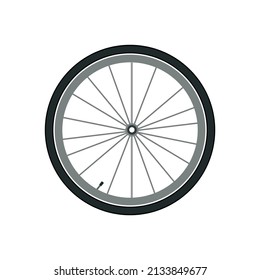 Rueda de bicicleta única con neumático