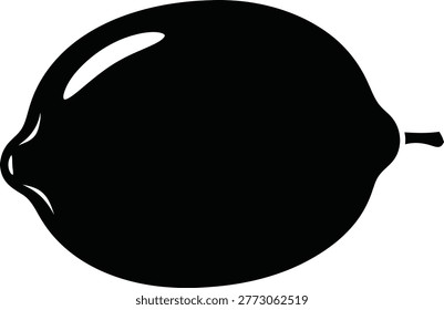 Single black olive on white background