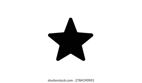 A single black star shape icon