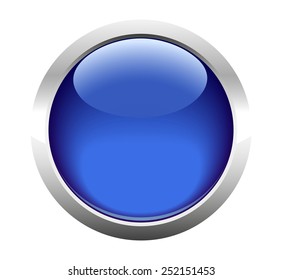 Single blank button for web. Vector. 