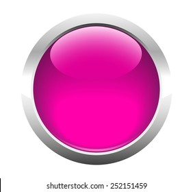 Single blank button for web. Vector. 