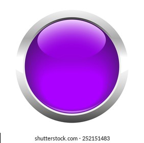 Single blank button for web. Vector. 