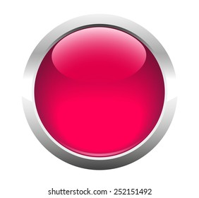 Single blank button for web. Vector. 