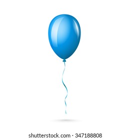 Single Blue Balloon.