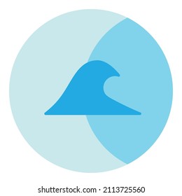 Onda oceánica ondulada 