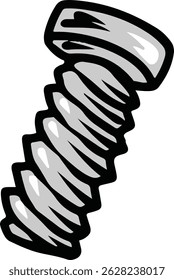 single bolt technic object illustration