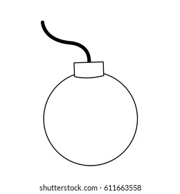 single bomb icon image 