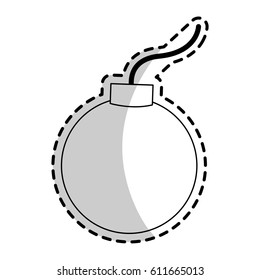 single bomb icon image 