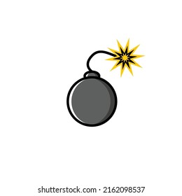 Eine einzelne Bombe-Vektorgrafik, die Sie für Symbole und für andere verwenden können