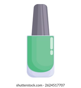 Single bottle of nail polish is waiting to provide a splash of color
