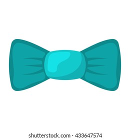 Single bow colorful icon