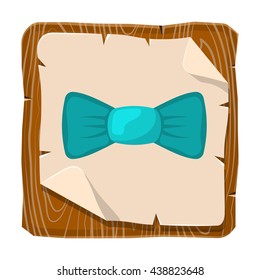 Single bow colorful icon