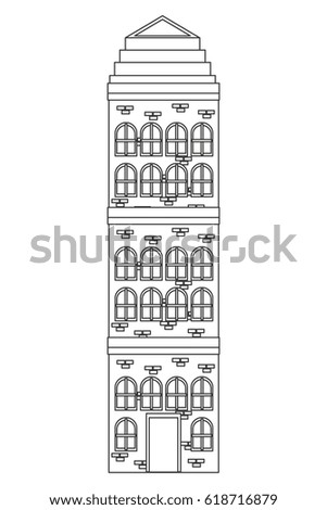 single brick building icon