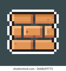 Patrón de un solo ladrillo en estilo de arte de píxeles