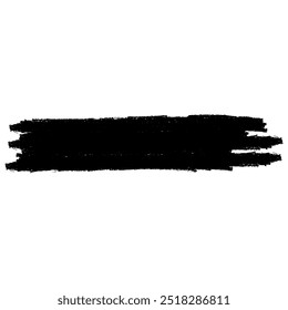 Single brush line vector, underline highlight design element