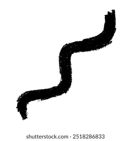 Single brush line vector, underline highlight design element