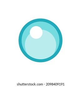 Single bubble cartoon vector illustration clipart