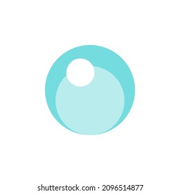 Single bubble vector illustration clipart