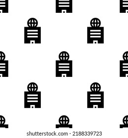 Single Building pattern. Building concept. filled trendy Vector seamless Pattern, background, wallpaper